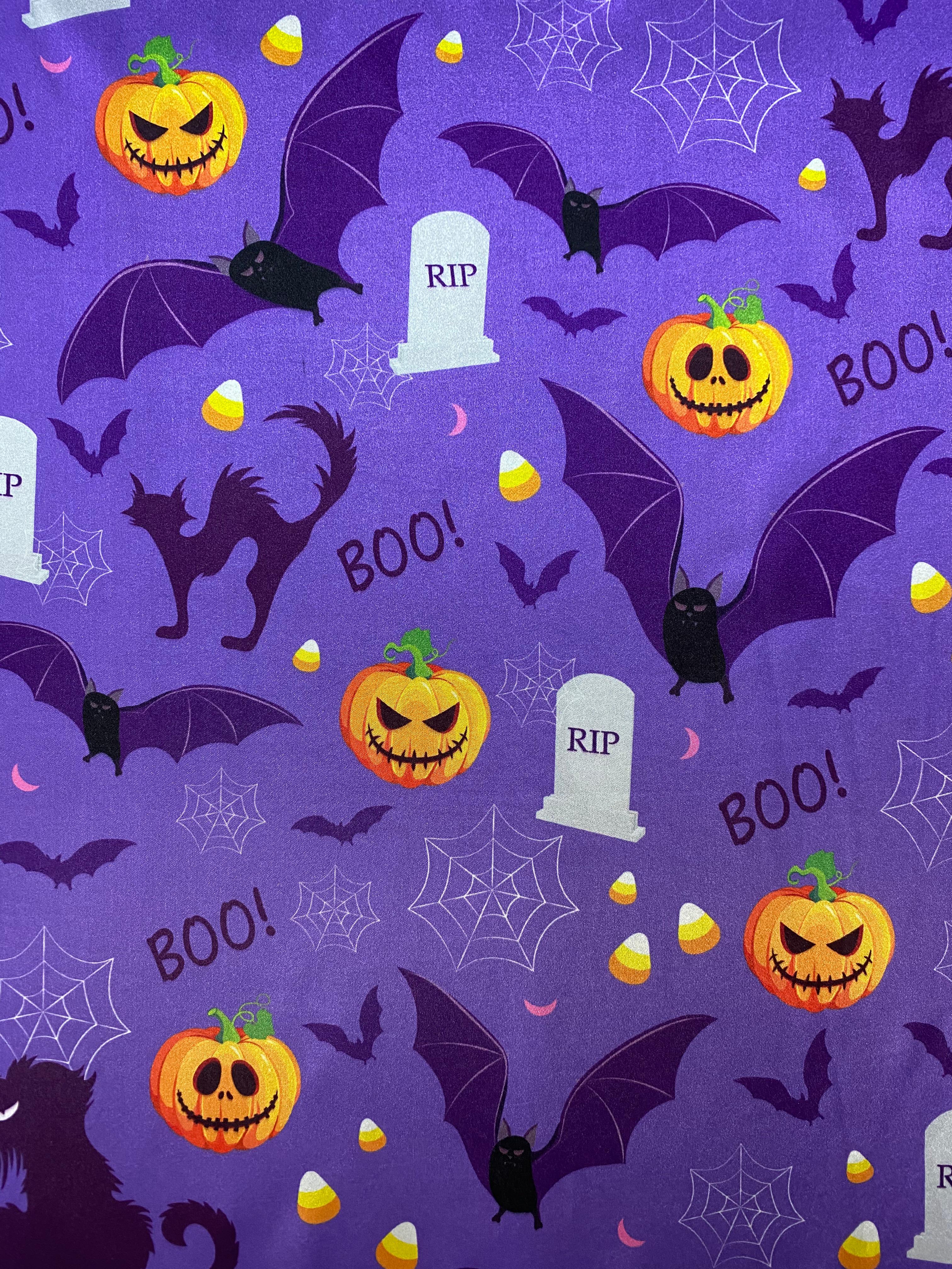 Cadılar Bayramı Kostüm Seti - Mor Cadı Pelerini ve Şapkası | Halloween Partisi İçin Şık ve Eğlenceli Kostüm